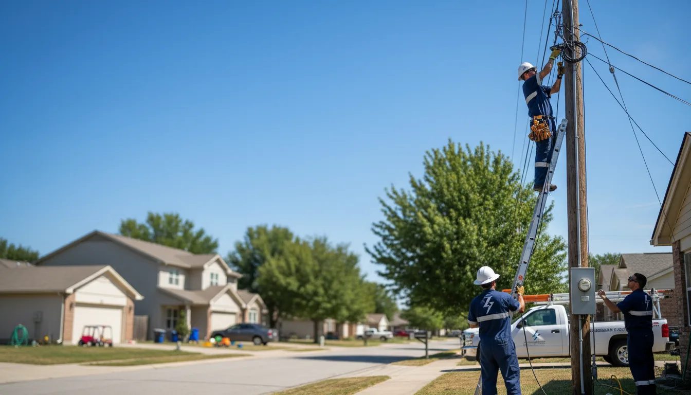 Residential electrician providing installation services in Cordele, GA